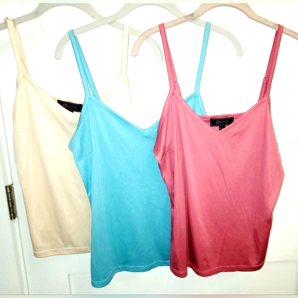 C Wonder by Christian Siriano Adjustable Camisole Trio NWOT
